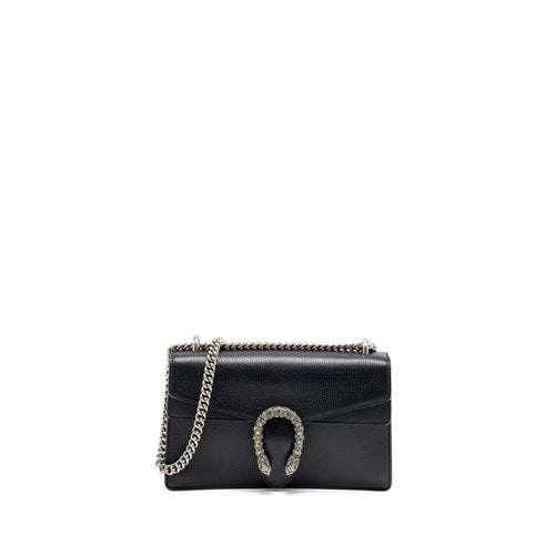 Gucci Dionysus Shoulder Bag Calfskin Black Ruthenium Hardware