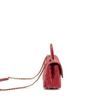 Chanel Small Coco handle caviar red LGHW (microchip)