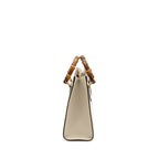 Gucci Small Diana Tote Bag Calfskin White GHW