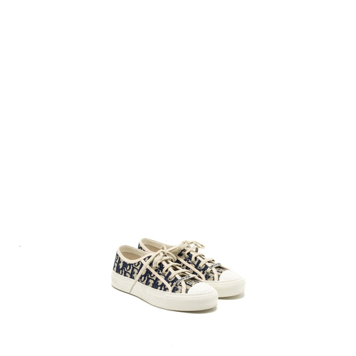 Dior size 37 walk N Sneaker blue oblique embroidery blue/multicolour