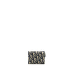 DIOR Saddle Lotus Wallet Blue Oblique Jacquard GHW