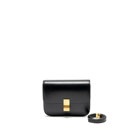 Celine Medium Classic Box Bag Calfskin Black