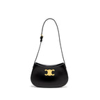 Celine Medium Tilly Chic Shoulder Bag Shiny Calfskin Black