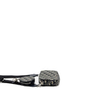 Dior 3 in 1 mini zipper pouch with strap blue jacquard SHW