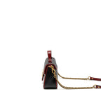 Gucci GG Marmont Mini Top Handle Bag Calfskin Black/Red GHW