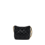 Chanel quilted hobo caviar black GHW (microchip)