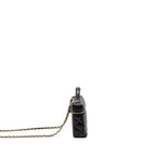 Chanel Top Handle vanity with chain caviar black LGHW (microchip)