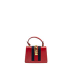 Gucci Top Handle Mini Sylvie calfskin red GHW