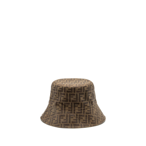 Fendi size M bucket hat brown tech fabric