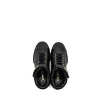 Chanel Size 37.5 23A Letter Logo Sneakers Lambskin Black LGHW