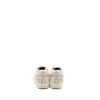Chanel Size 38 Logo Sneakers Calfskin White/Pink