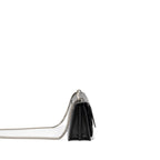 Saint Laurent Medium Sunset Chain Bag Calfskin Dark Grey Ruthenium Hardware