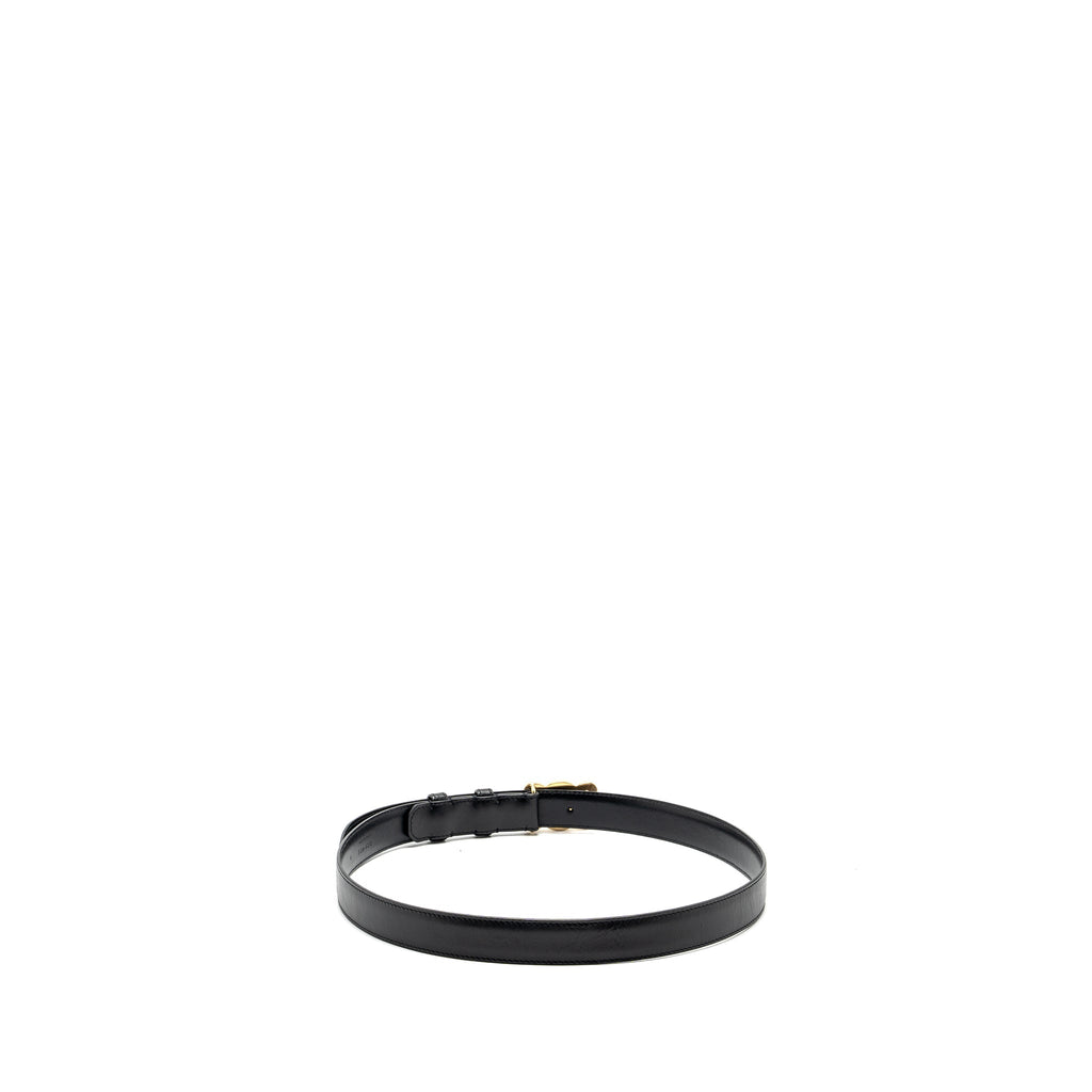 Celine size 85 Medium Triomphe belt calfskin black