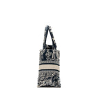 Dior Small Book Tote Blue Toile De Jouy Embroidery