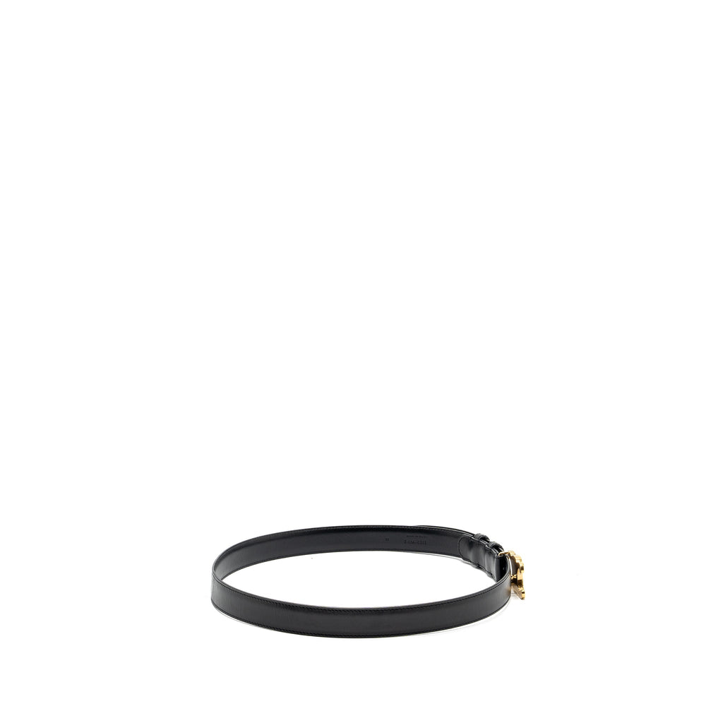 Celine size 85 Medium Triomphe belt calfskin black