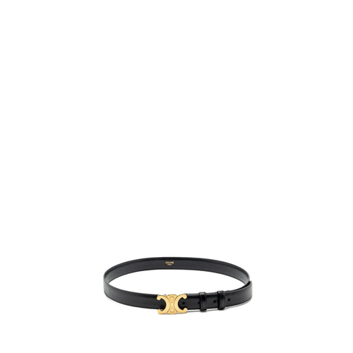 Celine size 85 Medium Triomphe belt calfskin black
