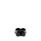 Chanel Size 38 Turnlock Loafer Quilted Leather Black LGHW