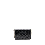 Chanel Coco Charm Wallet on Chain Lambskin Black LGHW