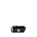 Celine Triomphe Shoulder bag shiny calfskin black