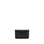 Chanel Coco Casino Wallet on Chain Caviar Black GHW (Microchip)