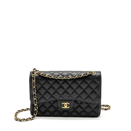 Chanel Jumbo Classic Double Flap Bag Caviar Black GHW