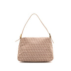 Fendi Zucchino Mama Flap Bag FF Jacquard Canvas Light Pink GHW