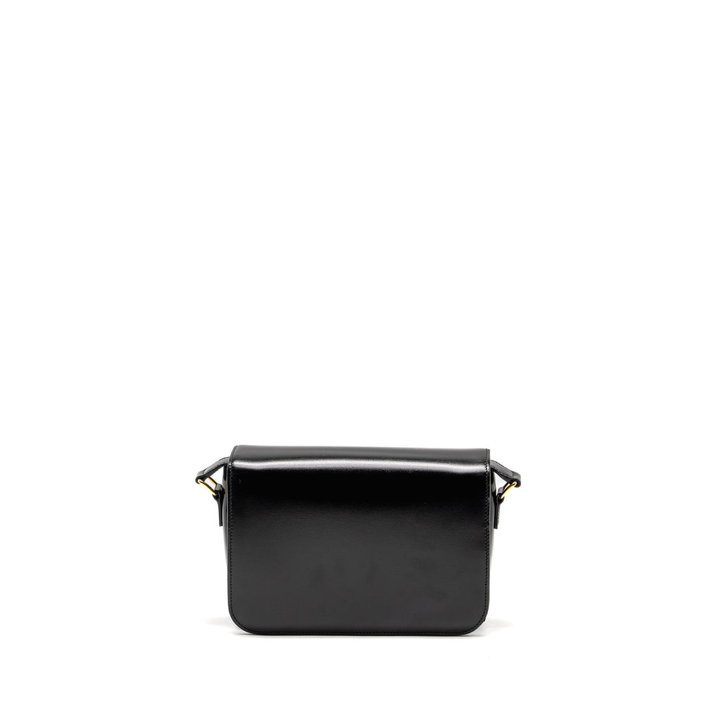 Celine Classic Triomphe Bag Shiny Calfskin Black