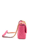 Chanel Large 19 Bag Lambskin Pink Multicolour Hardware (microchip)