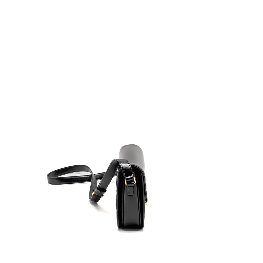 Celine Classic Triomphe Bag Shiny Calfskin Black