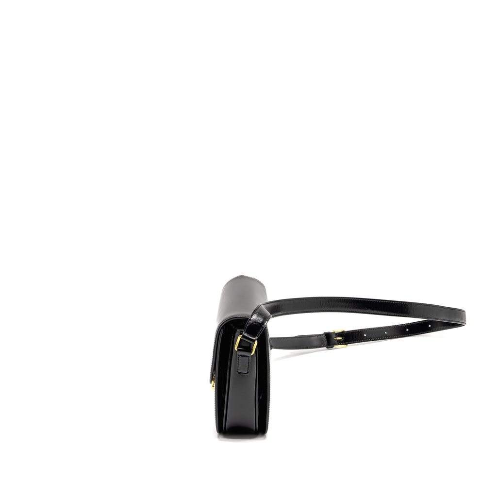 Celine Classic Triomphe Bag Shiny Calfskin Black