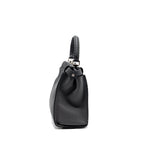 Fendi Medium Peekaboo Bag Selleria Leather Black SHW