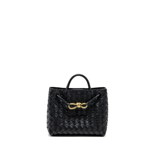 Bottega Veneta Small Andiamo Bag Lambskin Black GHW