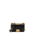 Chanel Small Boy Bag Calfskin Black GHW