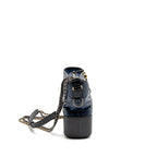 Chanel Gabrielle Hobo Bag Aged Calfskin Navy/Black Multicoloured Hardware