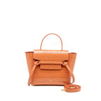 Celine Nano Belt Bag Croc Embossed Calfskin Lychee