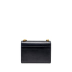 Saint Laurent /YSL Sunset Bag Python/Suede Navy GHW