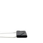 SAINT LAURENT ENVELOP CHAIN BAG GRAINED CALFSKIN BLACK SHW