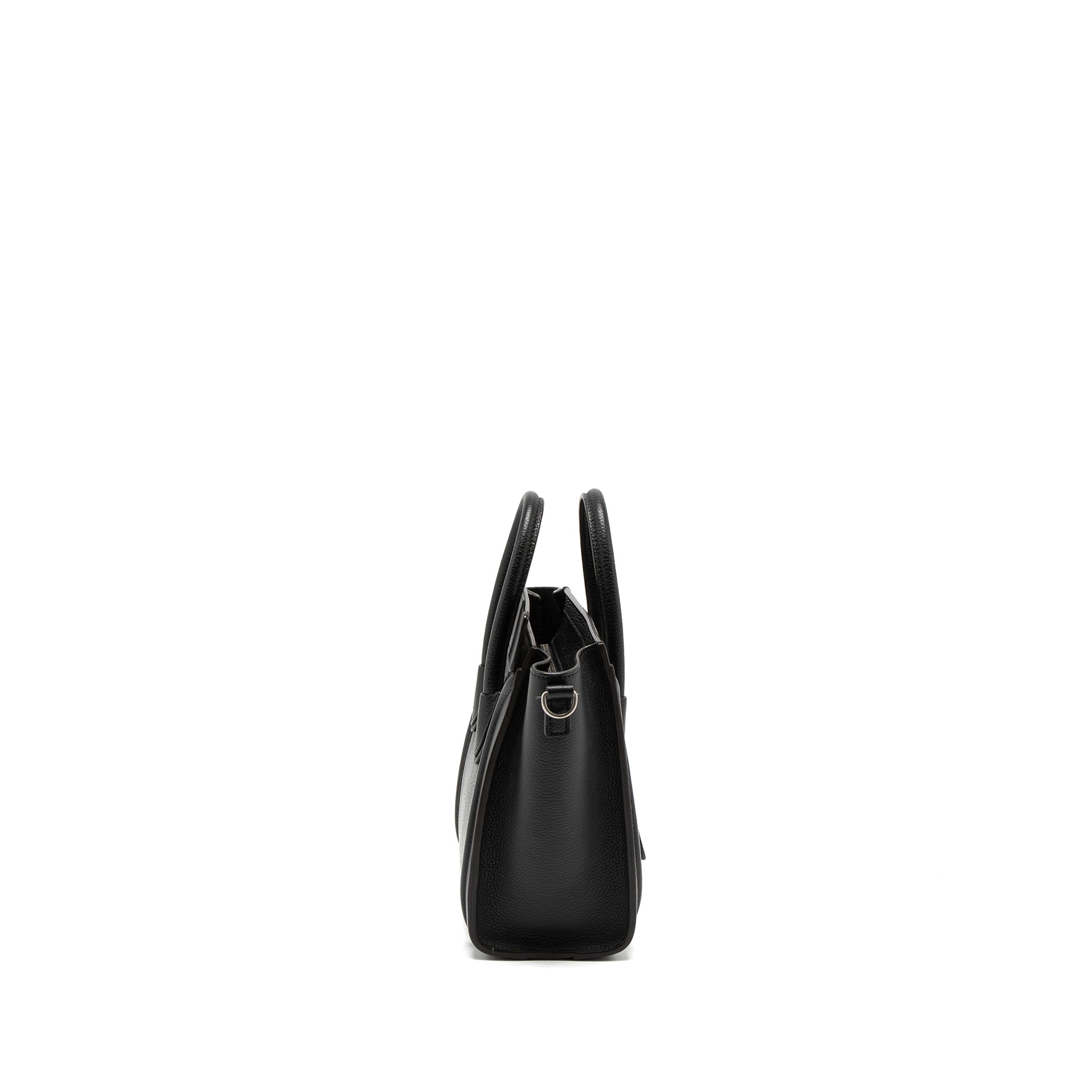 Celine Nano Luggage Bag Calfskin Black