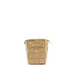 Bottega Veneta Small Cassette Bucket Bag Lambskin Beige