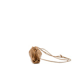 Bottega Veneta Mini The Pouch Smooth Calfskin Dark Beige GHW