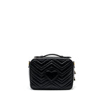 Gucci GG Marmont Matelasse Shoulder Bag Calfskin Black GHW