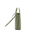 Celine vertical cabas tote bag grained calfskin green