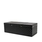 Chanel quilted jewellery box lambskin black LGHW (Microchip)