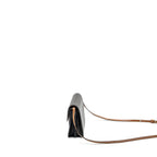 Celine Wallet on strap Triomphe Canvas / Smooth Lambskin Tan