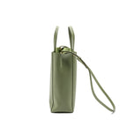 Celine vertical cabas tote bag grained calfskin green