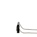Chanel 24c 31 Wallet On Chain Shiny Calfskin Black LGHW (Microchip)