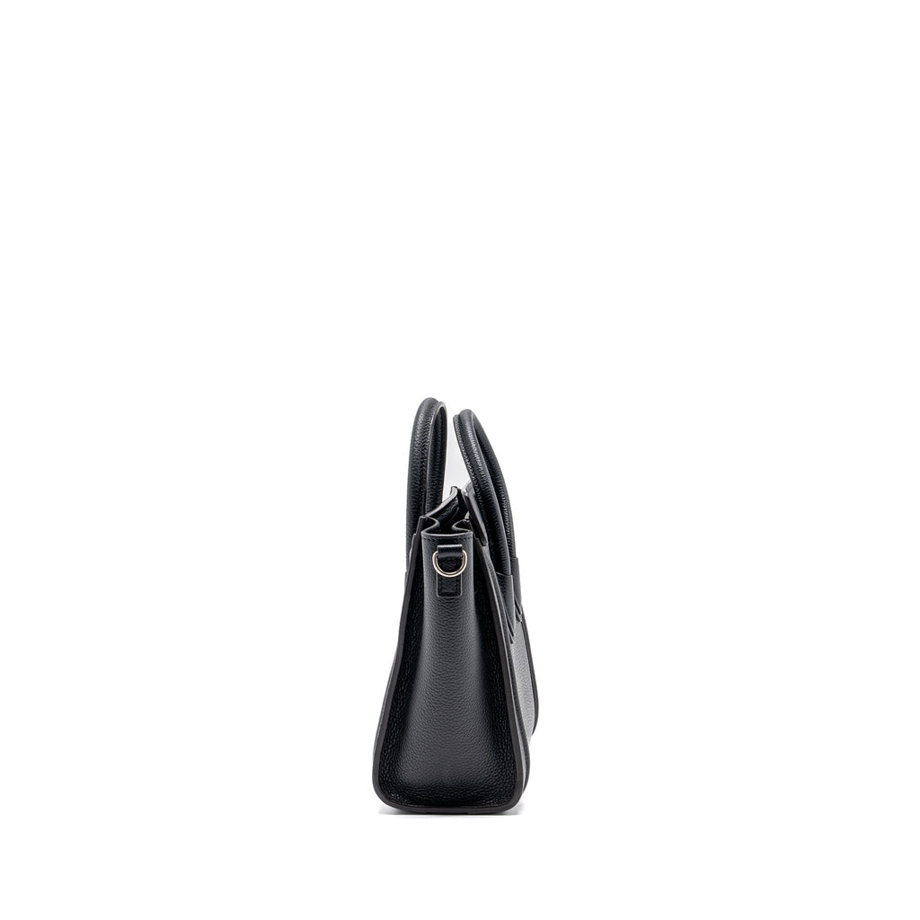 Celine Nano Luggage Bag Calfskin Black