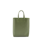Celine vertical cabas tote bag grained calfskin green