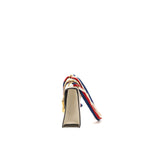Gucci Small Sylvia Bag Bee and Star Printed Calfskin White GHW