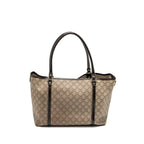 Gucci top handle tote bag gg supreme canvas GHW